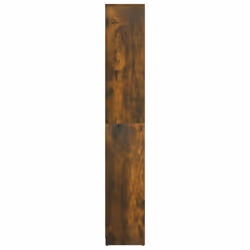 vidaXL Bathroom Cabinet Cupboard Storage Rack Washer Shelf Engineered Wood - smoked oak - Additional view 7