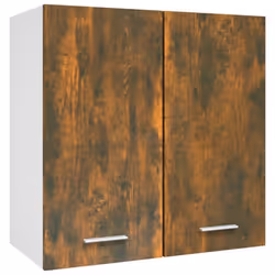 vidaXL Kitchen Cabinet Home Storage Shelf Organiser Cupboard Engineered Wood - smoked oak