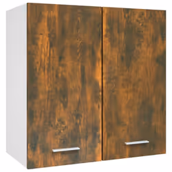 vidaXL Kitchen Cabinet Home Storage Shelf Organiser Cupboard Engineered Wood - smoked oak