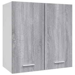 vidaXL Kitchen Cabinet Home Storage Shelf Organiser Cupboard Engineered Wood - grey sonoma