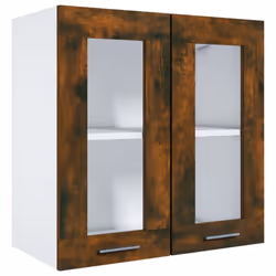vidaXL Kitchen Cabinet Home Storage Shelf Organiser Cupboard Engineered Wood - smoked oak