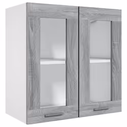 vidaXL Kitchen Cabinet Home Storage Shelf Organiser Cupboard Engineered Wood - grey sonoma