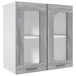 vidaXL Kitchen Cabinet Home Storage Shelf Organiser Cupboard Engineered Wood - grey sonoma