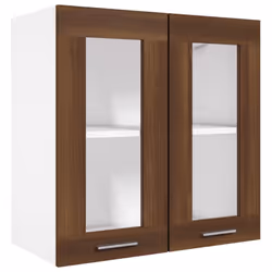 vidaXL Kitchen Cabinet Home Storage Shelf Organiser Cupboard Engineered Wood - brown oak