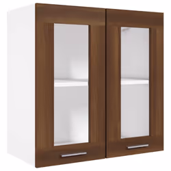 vidaXL Kitchen Cabinet Home Storage Shelf Organiser Cupboard Engineered Wood - brown oak