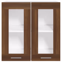 vidaXL Kitchen Cabinet Home Storage Shelf Organiser Cupboard Engineered Wood - brown oak