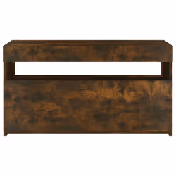 vidaXL TV Cabinet with LED Lights Sideboard TV Stand TV Unit Hifi Cabinet - smoked oak, 75 x 35 x 40 cm - Additional view 7