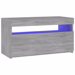 vidaXL TV Cabinet with LED Lights Sideboard TV Stand TV Unit Hifi Cabinet - grey sonoma, 75 x 35 x 40 cm - Additional view 10