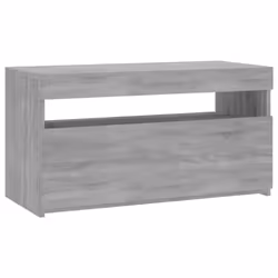 vidaXL TV Cabinet with LED Lights Sideboard TV Stand TV Unit Hifi Cabinet - grey sonoma, 75 x 35 x 40 cm - Additional view 2