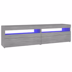 vidaXL TV Cabinet with LED Lights Sideboard TV Stand TV Unit Hifi Cabinet - grey sonoma, 75 x 35 x 40 cm - Additional view 10