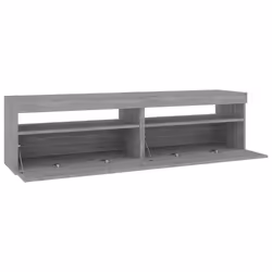 vidaXL TV Cabinet with LED Lights Sideboard TV Stand TV Unit Hifi Cabinet - grey sonoma, 75 x 35 x 40 cm - Additional view 8