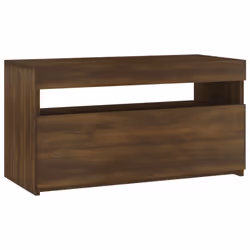 vidaXL TV Cabinet with LED Lights Sideboard TV Stand TV Unit Hifi Cabinet - brown oak, 75 x 35 x 40 cm