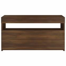 vidaXL TV Cabinet with LED Lights Sideboard TV Stand TV Unit Hifi Cabinet - brown oak, 75 x 35 x 40 cm - Additional view 7