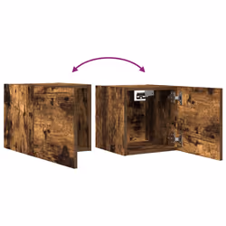 vidaXL Wall Mounted TV Cabinet Hanging TV Stand TV Unit Entertainment Centre - smoked oak, 1 - Additional view 7