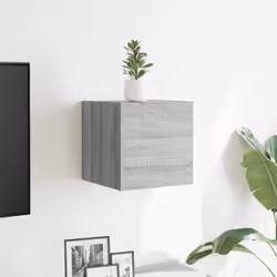 vidaXL Wall Mounted TV Cabinet Hanging TV Stand TV Unit Entertainment Centre - grey sonoma, 1