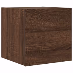 vidaXL Wall Mounted TV Cabinet Hanging TV Stand TV Unit Entertainment Centre - brown oak, 1