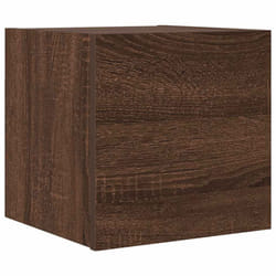 vidaXL Wall Mounted TV Cabinet Hanging TV Stand TV Unit Entertainment Centre - brown oak, 1