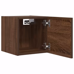 vidaXL Wall Mounted TV Cabinet Hanging TV Stand TV Unit Entertainment Centre - brown oak, 2 - Additional view 8
