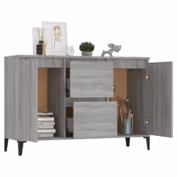 vidaXL Coffee Table Couch Table Hall End Center Accent Table Engineered Wood - grey sonoma - Additional view 7