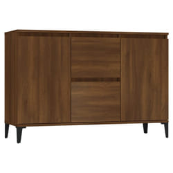 vidaXL Coffee Table Couch Table Hall End Center Accent Table Engineered Wood - brown oak
