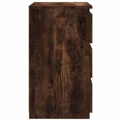 vidaXL Bed Cabinet Nightstand Side Table Storage Bed Table Engineered Wood - Smoked oak, 1 - Additional view 5