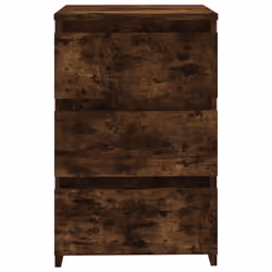 vidaXL Bed Cabinet Nightstand Side Table Storage Bed Table Engineered Wood - smoked oak, 2 - Additional view 5