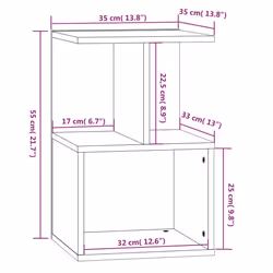 VidaXL 815185 nightstand/bedside table Oak - Additional view 7