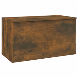 vidaXL Storage Chest Home Organiser Cabinet Trunk Container Engineered Wood - smoked oak