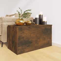 vidaXL Storage Chest Home Organiser Cabinet Trunk Container Engineered Wood - smoked oak - Additional view 4