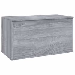 vidaXL Storage Chest Home Organiser Cabinet Trunk Container Engineered Wood - grey sonoma