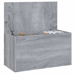 vidaXL Storage Chest Home Organiser Cabinet Trunk Container Engineered Wood - grey sonoma - Additional view 5