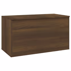 vidaXL Storage Chest Home Organiser Cabinet Trunk Container Engineered Wood - brown oak