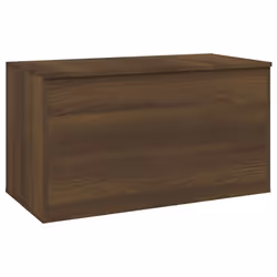 vidaXL Storage Chest Home Organiser Cabinet Trunk Container Engineered Wood - brown oak