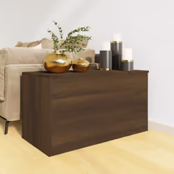 vidaXL Storage Chest Home Organiser Cabinet Trunk Container Engineered Wood - brown oak - Additional view 4