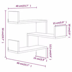 VidaXL 815204 shelve Wood Oak, Brown - Additional view 8
