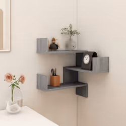 VidaXL 815206 shelve Wood Grey