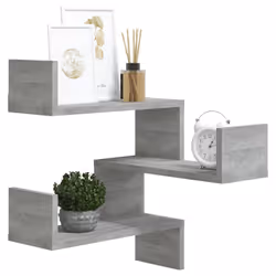 VidaXL 815206 shelve Wood Grey - Additional view 6