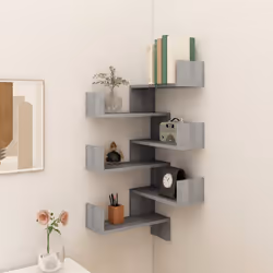 VidaXL 815207 shelve Wood Grey - Additional view 8