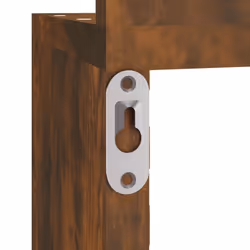 vidaXL Wall Corner Shelf Wall Rack Wall-mounted Storage Shelf Engineered Wood - smoked oak - Additional view 7