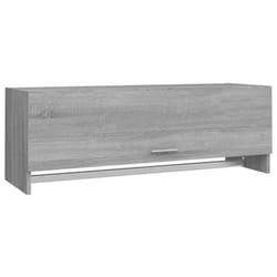 vidaXL Wardrobe Engineered Wood Cabinet Hanger Clothes Organiser Multi Colours - grey sonoma