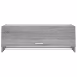 vidaXL Wardrobe Engineered Wood Cabinet Hanger Clothes Organiser Multi Colours - grey sonoma - Additional view 4