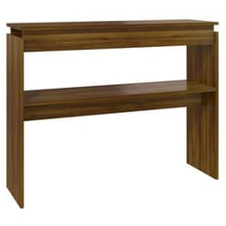 vidaXL Console Table Hallway Accent Couch Table End Side Table Engineered Wood - brown oak