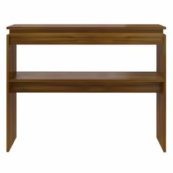 vidaXL Console Table Hallway Accent Couch Table End Side Table Engineered Wood - brown oak