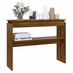 vidaXL Console Table Hallway Accent Couch Table End Side Table Engineered Wood - brown oak - Additional view 5