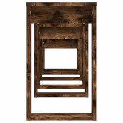 vidaXL Nesting Tables End Side Table Nest of Table Set Engineered Wood 3 pcs - smoked oak - Additional view 9