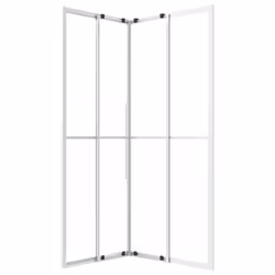 vidaXL Shower Cabint ESG Shower Screen Transparent/Frosted Multi Colours/Sizes - 90 x 70 x 180 cm - Additional view 4
