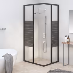 vidaXL Shower Cabin ESG Bathroom Shower Enclosure Multi Sizes Multi Models - 90 x 70 x 180 cm - Additional view 9