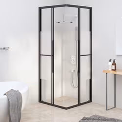 vidaXL Shower Cabin ESG Bathroom Shower Enclosure Multi Sizes Multi Models - 295 - Additional view 2