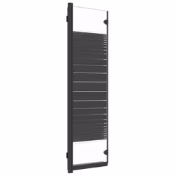 vidaXL Foldable Shower Enclosure 3 Panels ESG Black Shower Cubicle Bath Cabin - Additional view 4