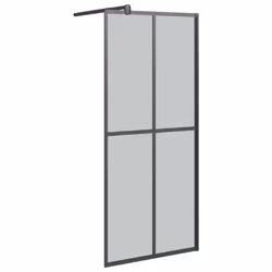 vidaXL Walk-in Shower Screen 90x195cm Dark Tempered Glass Shower Enclosure